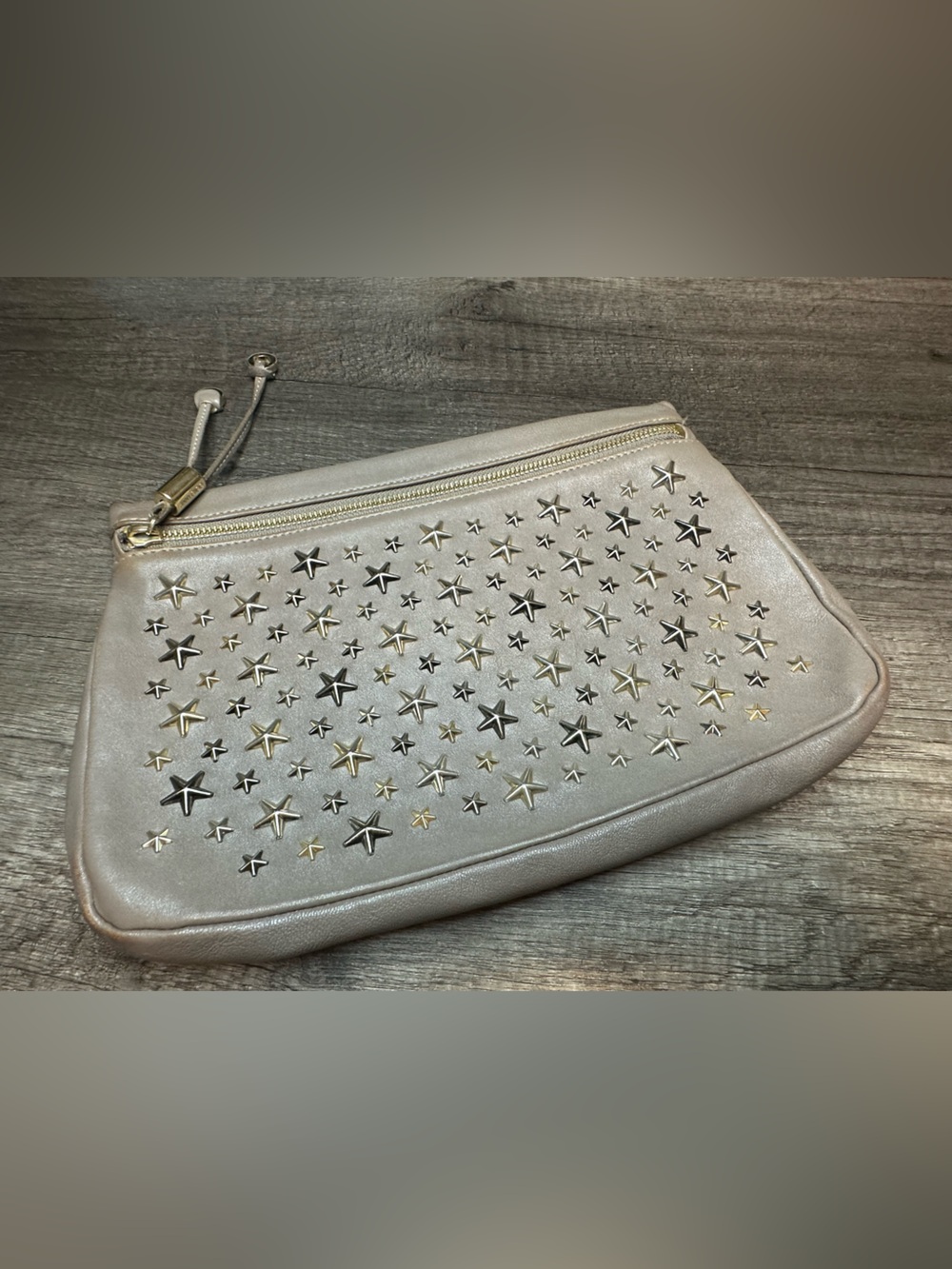 Jimmy Choo Zena leather clutch